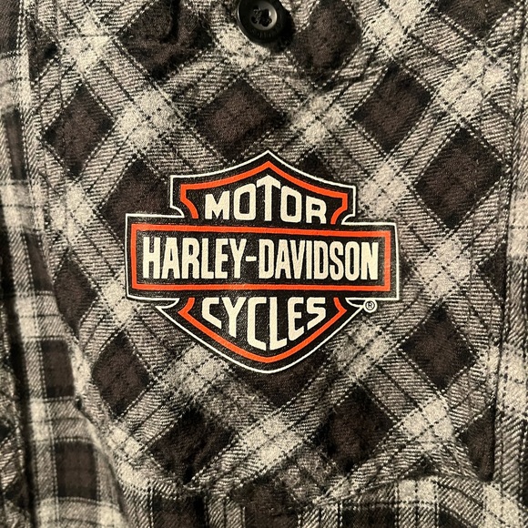 Harley-Davidson Plaid Flannel Button Down - Picture 6 of 8